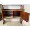 SET MOBILE BAR Art Dèco CREDENZA Anni 60 SGABELLO LEGNO VETRO MADE ITALY DESIGN