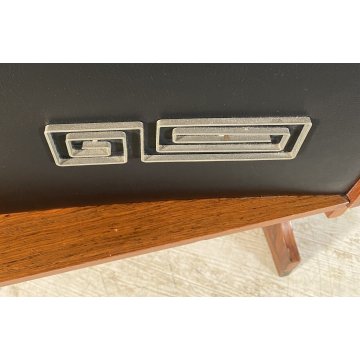 SET MOBILE BAR Art Dèco CREDENZA Anni 60 SGABELLO LEGNO VETRO MADE ITALY DESIGN