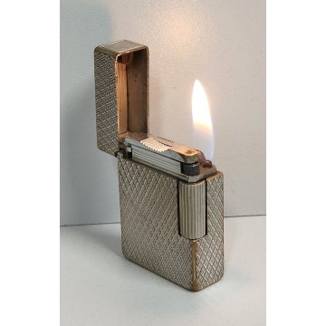 St Dupont ACCENDINO TASCA Argentato VINTAGE LIGHTER Silver Plated BRIQUET France