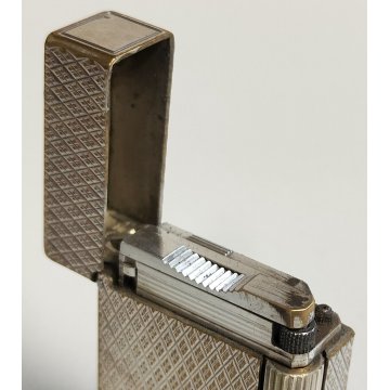 St Dupont ACCENDINO TASCA Argentato VINTAGE LIGHTER Silver Plated BRIQUET France