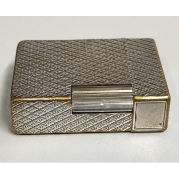 St Dupont ACCENDINO TASCA Argentato VINTAGE LIGHTER Silver Plated BRIQUET France