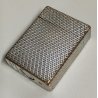 St Dupont ACCENDINO TASCA Argentato VINTAGE LIGHTER Silver Plated BRIQUET France