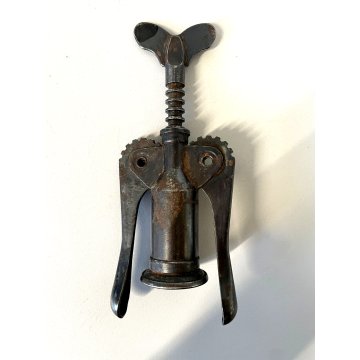 ANTICO CAVATAPPI ferro ETERNO Cardini OMEGNA Brev. Corkscrew  Korkenzieher  '900