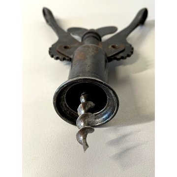 ANTICO CAVATAPPI ferro ETERNO Cardini OMEGNA Brev. Corkscrew  Korkenzieher  '900