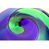 CIOTOLA VASO VETRO MURANO SPIRALE GLASS BOWL SWIRL BLU VERDE Fulvio Bianconi 93