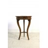 PICCOLO ANTICO TAVOLINO TONDO a TRE GAMBE LEGNO LASTRONATO TAVOLO CASSETTO 1800 