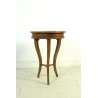 PICCOLO ANTICO TAVOLINO TONDO a TRE GAMBE LEGNO LASTRONATO TAVOLO CASSETTO 1800 