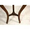 PICCOLO ANTICO TAVOLINO TONDO a TRE GAMBE LEGNO LASTRONATO TAVOLO CASSETTO 1800 