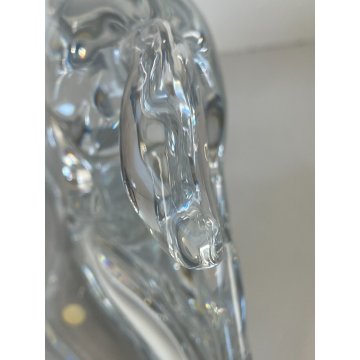 SCULTURA CRISTALLO CAVALLO TROTTO APOLLO Baccarat CRYSTAL FIGURE HORSE Apollon