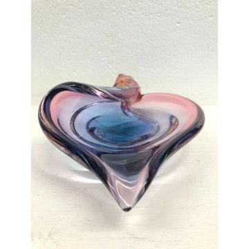 VASO ARCHIMEDE SEGUSO SVUOTA TASCHE CONCHIGLIA MURANO VETRO SOMMERSO GLASS 