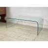 TAVOLINO SALOTTO DESIGN ATTR. FIAM ANNI 70 VETRO TABLE GLASS VINTAGE TAVOLO