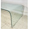 TAVOLINO SALOTTO DESIGN ATTR. FIAM ANNI 70 VETRO TABLE GLASS VINTAGE TAVOLO