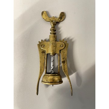 CAVATAPPI OTTONE CAMPANA APERTA LEVE Corkscrew  Korkenzieher  VINTAGE ITALY '900