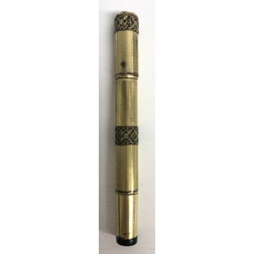 PENNA STILOGRAFICA MAGUS VINTAGE 1900 FOUNTAIN PEN LAMINATA ORO RETRATTILE EPOCA