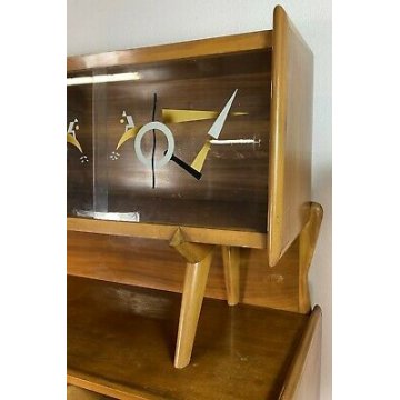 CREDENZA ALZATA VINTAGE PAOLO BUFFA ANNI 50 DESIGN LEGNO FAGGIO MADE IN ITALY 