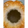 GRANDE VASO CERAMICA POLICROMA PUCCI UMBERTIDE anni 40 VERDE SMERALDO FIORI H 51