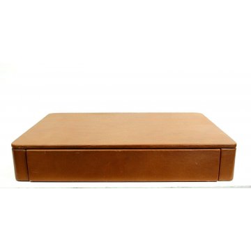 COMODINO DA PARETE M150 SHELVE DESIGN Osvaldo Borsani per TECNO 1967 LEGNO PELLE