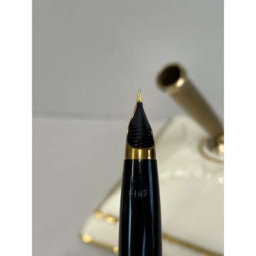 STILOFORO SHEAFFER CERAMICA ROYAL DOULTON PENNA STILOGRAFICA DORATA Fountain Pen