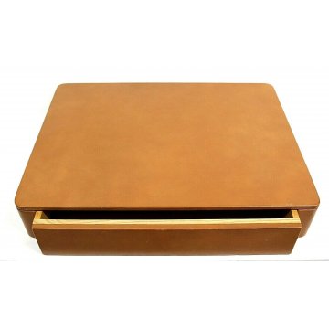 COMODINO DA PARETE M150 SHELVE DESIGN Osvaldo Borsani per TECNO 1967 LEGNO PELLE