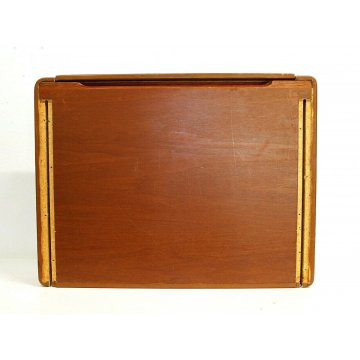 COMODINO DA PARETE M150 SHELVE DESIGN Osvaldo Borsani per TECNO 1967 LEGNO PELLE