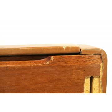 COMODINO DA PARETE M150 SHELVE DESIGN Osvaldo Borsani per TECNO 1967 LEGNO PELLE