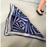 ORIGINALE FOULARD BLU Furga ALTA MODA 3 ESSE S anni '60 ACCESSORI ABITO