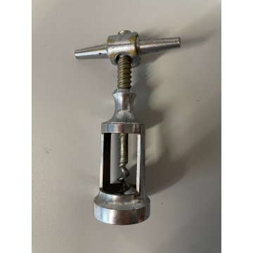 CAVATAPPI  VINTAGE METALLO CROMATO CAMPANA APERTA Corkscrew  Korkenzieher ITALY