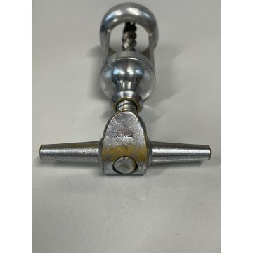 CAVATAPPI  VINTAGE METALLO CROMATO CAMPANA APERTA Corkscrew  Korkenzieher ITALY