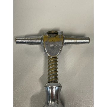 CAVATAPPI  VINTAGE METALLO CROMATO CAMPANA APERTA Corkscrew  Korkenzieher ITALY