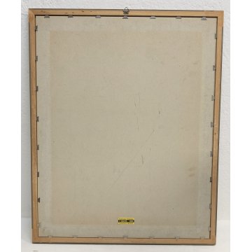 ANTICO QUADRO firmato 1945 ACQUERELLO dipinto MONTAGNA SVIZZERA Tamis NEVE