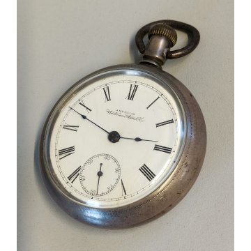 ANTICO OROLOGIO TASCA Waltham AMERICAN epoca 1900 Old Railway Pocket Watch