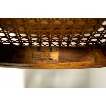 ANTICA SEDIA A DONDOLO IN LEGNO CURVATO PER BAMBINO N° 1 THONET VOLPI ANNI '30