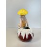 STATUETTA CERAMICA CUTE GIRL G. Girardi "470"  PORTA VASO STATUINA VINTAGE 40s