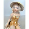 STATUETTA CERAMICA CUTE GIRL G. Girardi "470"  PORTA VASO STATUINA VINTAGE 40s