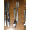 SERVIZIO POSATE da TAVOLA VINTAGE 64 pz Sambonet INOXID Acciaio 1930 ART DECO'