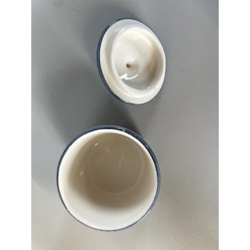 SET CERAMICA tête à tête SERVIZIO VASSOIO 2 TAZZE CAFFE "AP Varazze" FIORI '900