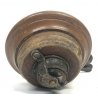 ANTICO MACININO DA CAFFE CILINDRICO LUCIDATO LEGNO FERRO OLD EPOCA MANUALE ITALY