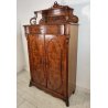 ANTICA CREDENZA con ALZATA epoca '800 BIEDERMEIER Germania LEGNO NOCE RADICA old