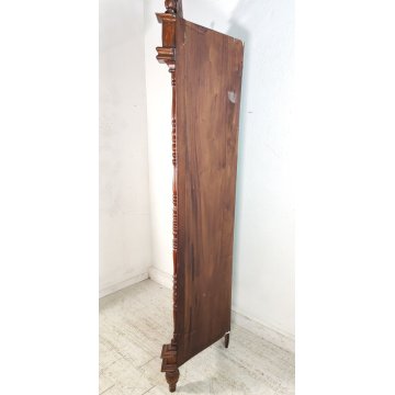 ANTICA VETRINA ANGOLIERA epoca 900 CANTONALE Germania LEGNO MOGANO stipo ETAGERE