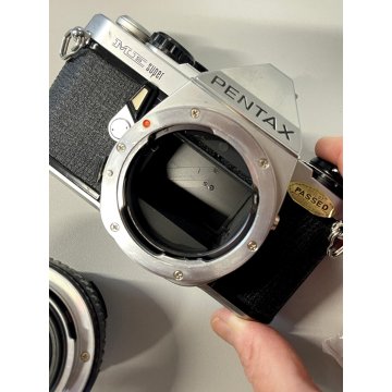 FOTOCAMERA Pentax ME Super SLR 35mm OBIETTIVI 135/50/28 mm FLASH VINTAGE '70/'80