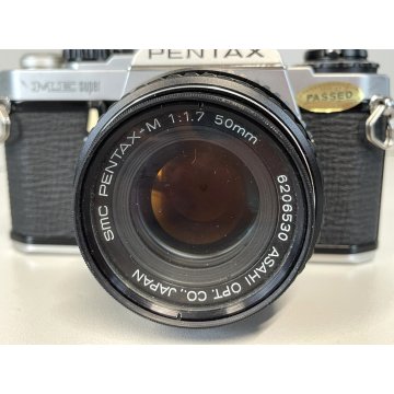 FOTOCAMERA Pentax ME Super SLR 35mm OBIETTIVI 135/50/28 mm FLASH VINTAGE '70/'80