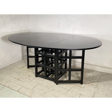 TAVOLO DESIGN Charles Rennie Mackintosh 1970 Cassina ALLUNGABILE BANDELLE TABLE