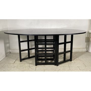 TAVOLO DESIGN Charles Rennie Mackintosh 1970 Cassina ALLUNGABILE BANDELLE TABLE