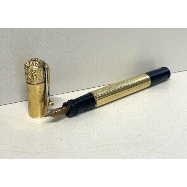 4 Penne Stilografiche Retrattili Con 10 Cartucce Inchiostro: Pennino Extra Fine 0,38 Mm, Impugnatura Morbida