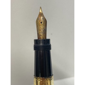 ANTICA PENNA STILOGRAFICA WATERMAN IDEAL RETRATTILE DORATA FOUNTAIN PEN ANNI 30