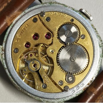 ANTICO OROLOGIO POLSO Zenith Cal. 12 4 anni 60 MECCANICO OLD WRIST WATCH montre