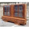 ANTICA CREDENZA ART DECO ANNI 30/40 VETRINA ARMADIO SIDEBOARD LEGNO RADICA VETRO