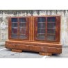 ANTICA CREDENZA ART DECO ANNI 30/40 VETRINA ARMADIO SIDEBOARD LEGNO RADICA VETRO