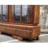 ANTICA CREDENZA ART DECO ANNI 30/40 VETRINA ARMADIO SIDEBOARD LEGNO RADICA VETRO