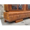 ANTICA CREDENZA ART DECO ANNI 30/40 VETRINA ARMADIO SIDEBOARD LEGNO RADICA VETRO